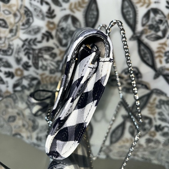 Talbots Women’s Gingham Leather Wristlet Wallet - Picture 4 of 15